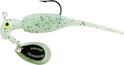 Road Runner SR3-385 Slab Runners w Baby Shad 1/8 #1 Hk Monkey Milk GLO