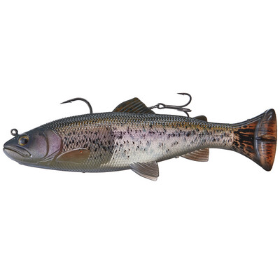 Savage Gear 4D Splitfin Pulse tail Trout 6&quot; Ghost Trout