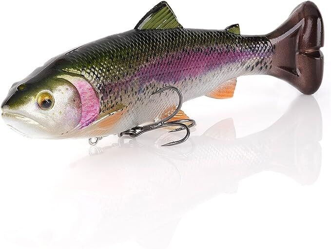 Savage Gear 4D Splitfin Pulse tail Trout 8" Ghost Trout