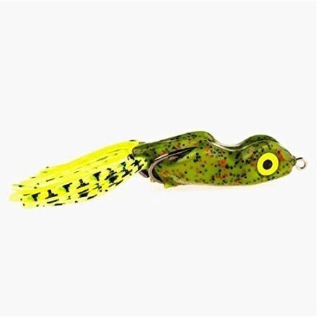 Scum Frog TSH-1227 Trophy Series Topwater Frog, 1/2 oz, Watermelon Red w/ Chart/Black Skirt