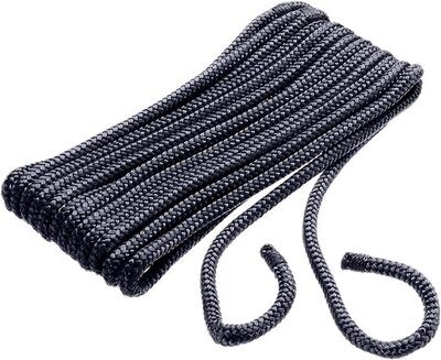 Sea Choice Fender Line Black 6&#39; 1/4&quot;