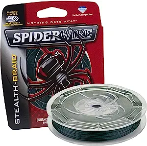 Spiderwire Stealth Braided Line 65 125yd Filler Spool Moss Green