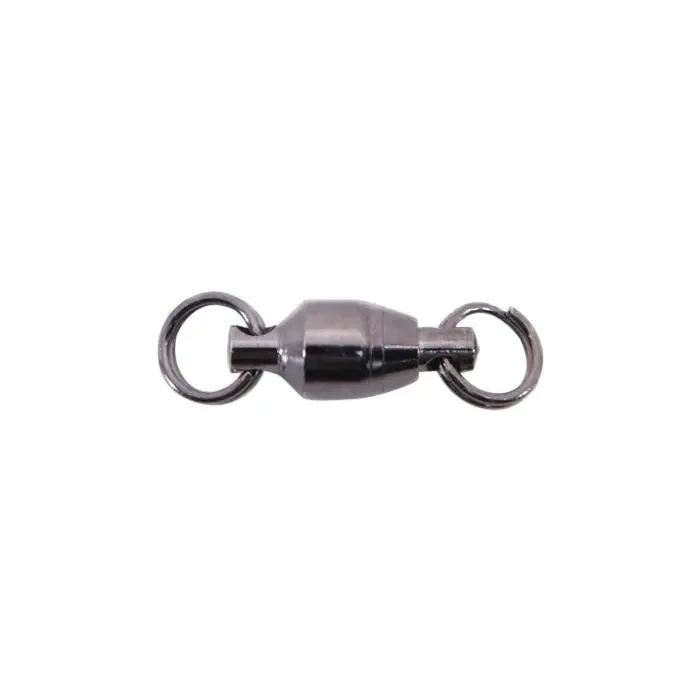 Spro  Ball Bearing Swivel 2-Split Ring 13Lb Black 5Pk