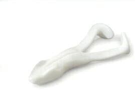 Stanley Bull Ribbit Frog Unrigged, 4 1/2", White, Floating