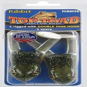 Stanley SRFT2-212 Top Toad Rigged Hollow Body Frog, 4", 1 3/4 oz, 5/0