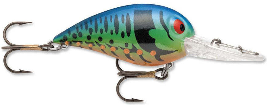 Storm V173 Original Wiggle Wart Crankbait Blue Tiger Craw 2" 3/8 Oz.