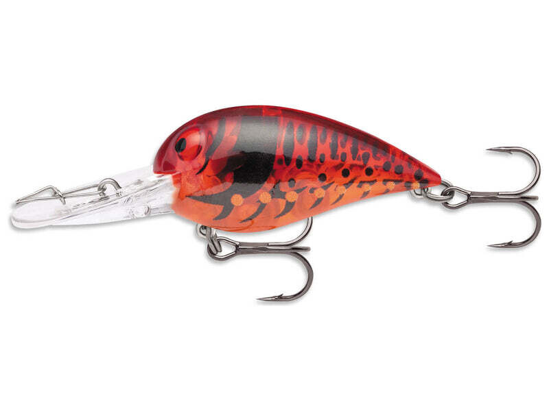 Storm V168 Original Wiggle Wart Crankbait Phantom Red Craw 2" 3/8