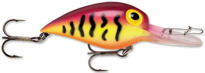 Storm V82 Original Wiggle Wart Crankbait, 2", 3/8 oz, Purple Tiger