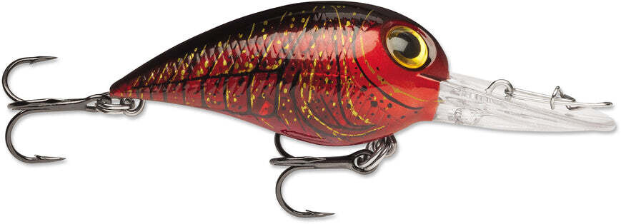 Storm VM866 Wiggle Wart MadFlash Crankbait, 2", 3/8 oz, Texas Craw