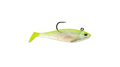 Storm WSS06SHCS Wildeye Swim Shad 6" 7/8 oz Shiner Chartreuse Silver