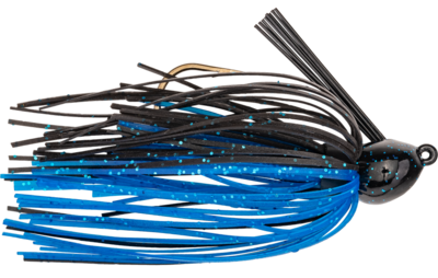 Strike King Bitsy Bug Jig, 1/8oz Black/Blue