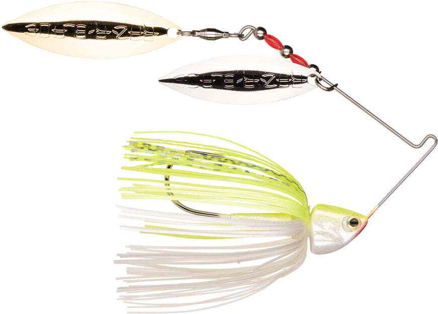 Strike King Burner 3/8oz, Chartreuse/White 8768
