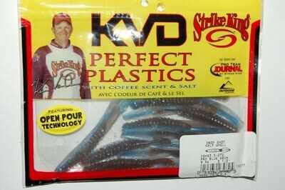 Strike King DSHS3.5-272 Drop Shot Half Shell 3.5&quot;, Pro Blue Neon 9pk