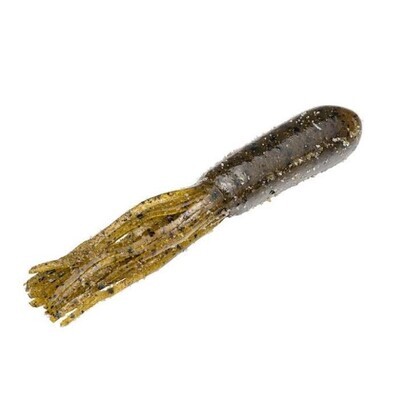 Strike King CT4.5-94 Coffee Tube Flip-N-Tube, 4 1/2&quot;, Green Pumpkin chart tail