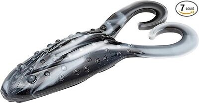 Strike King Gurgle Toad Junior , Black White Swirl	
