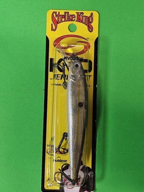 Strike King HCKVDJ300-682 KVD J300 Jerkbait, 4 3/4&quot;, 1/2 oz, Crystal