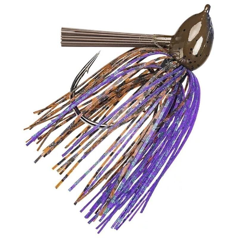 Strike King HackAttack Fluorocarbon Flipping Jig 1/2 oz Peanut Butter Bug