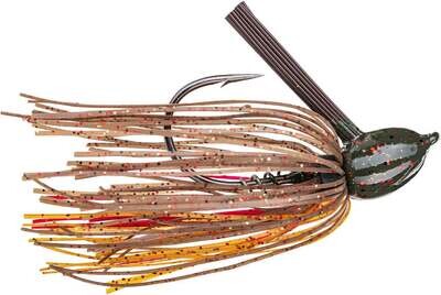 Strike King HackAttack Fluorocarbon Flipping Jig 1/2 oz Falcon Lake Craw