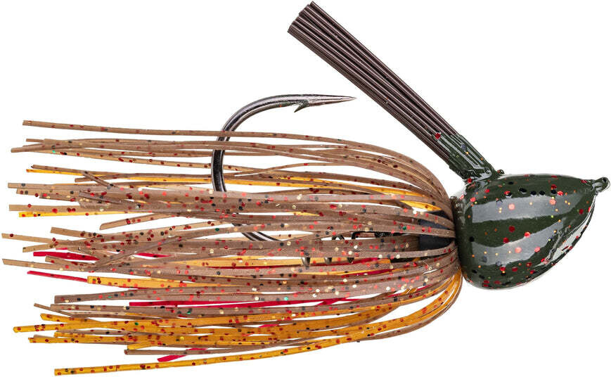 Strike King HackAttack Fluorocarbon Flipping Jig 3/4 oz Falcon Lake Craw