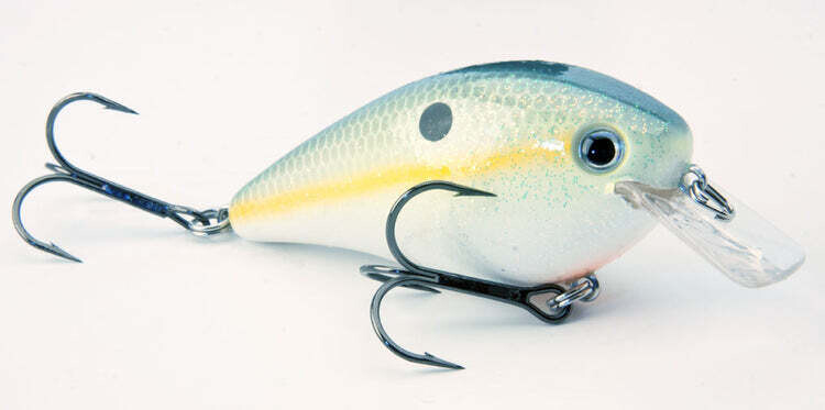 Strike King Square 1.0  Chartreuse Sexy Shad - 6234