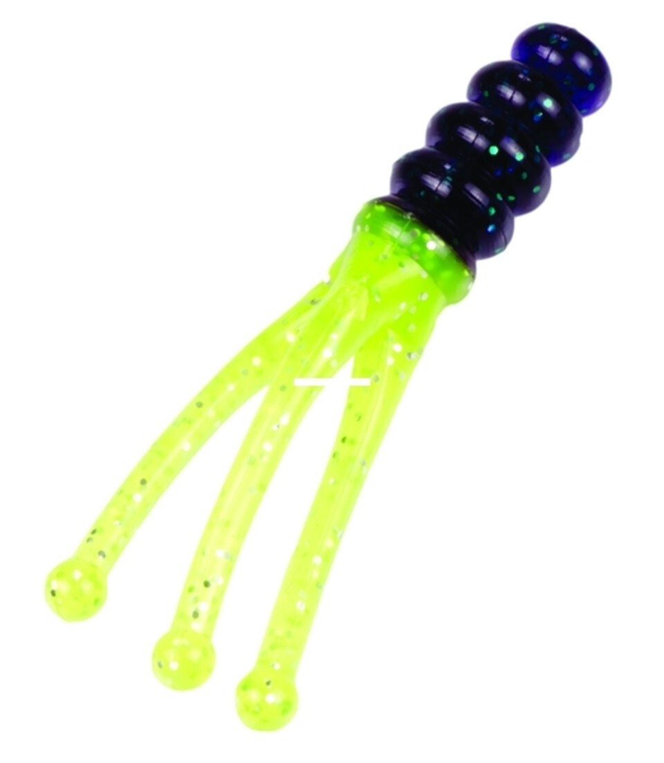 Strike King MRCJ2-188 Mr. Crappie Joker, 2", Junebug Chartreuse,15pk