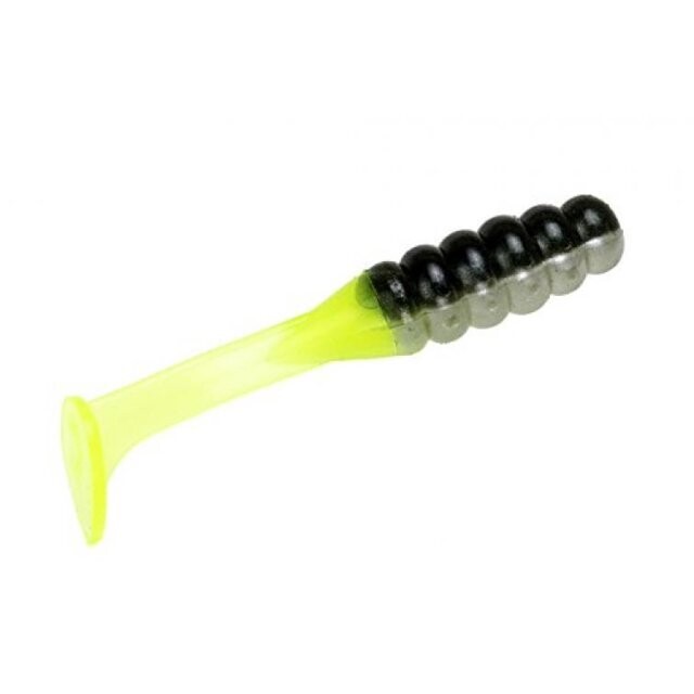 Strike King Mr. Crappie Slabalicious Swimbait, 2", Tennessee Shad Chartreuse Tail, Floating,15pk