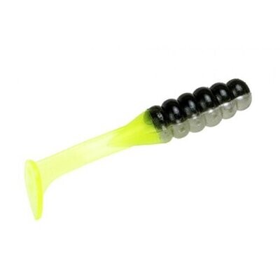 Strike King Mr. Crappie Slabalicious Swimbait, 2&quot;, Tennessee Shad Chartreuse Tail, Floating,15pk