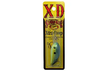 Strike King Pro Model 3XD Extra Deep Dive Rattle Crankbait, 3 1/4&quot;, 7/16 oz, Chartreuse Perch, Floating,1pk