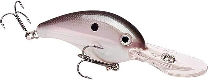 Strike King Pro Model 10XD Extra Deep Dive Rattle Crankbait, 6&quot;, 2 oz, Green Gizzard Shad, Floating,1pk