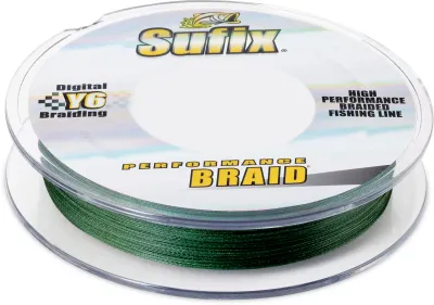 Sufix  Performance Braid 65lb 100yd Lo-Vis Green	