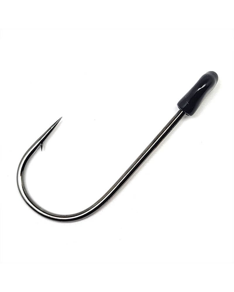 Gamakatsu 284412 Trailer Hook SP, Size 2/0, Needle Point, Ringed/Coated Eye, NS Black, 4 per Pack