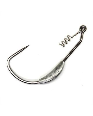Gamakatsu 296414-1/8 Superline Weighted Worm Hook with Spring Lock