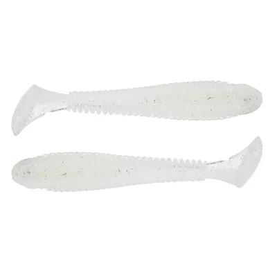 Googan Saucy Swimmer  3.8'' White Pearl Shad
