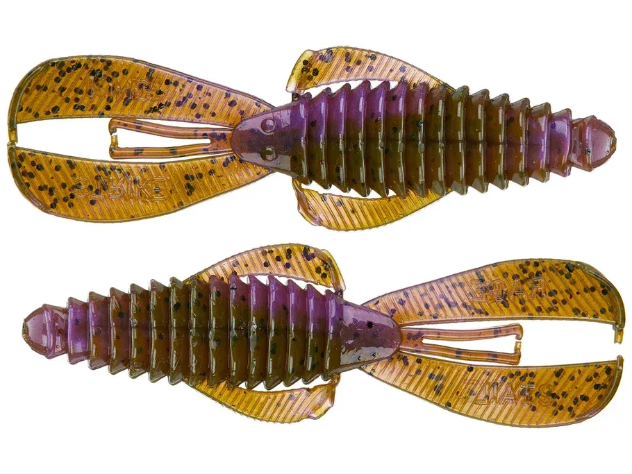  Strike King Rage Tail DB Bug, Green Pkn Purple Swirl 