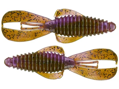  Strike King Rage Tail DB Bug, Green Pkn Purple Swirl 