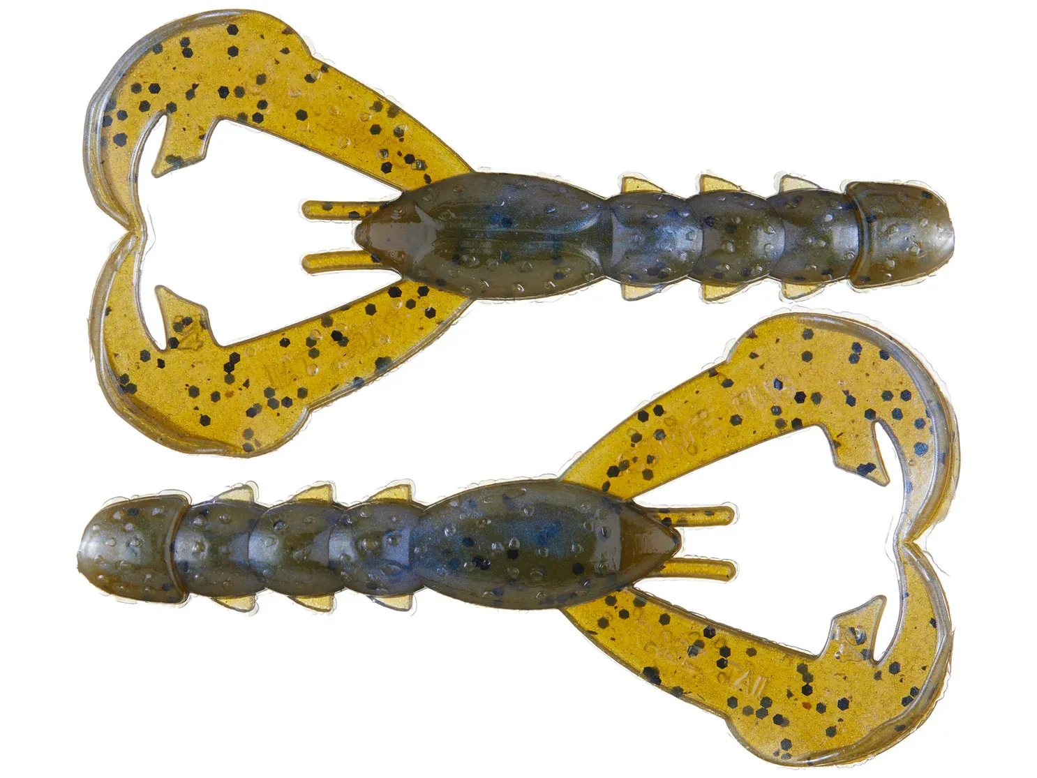 Strike King RGBC-108 Rage Tail Baby Craw, 3", Blue Craw, 9pk