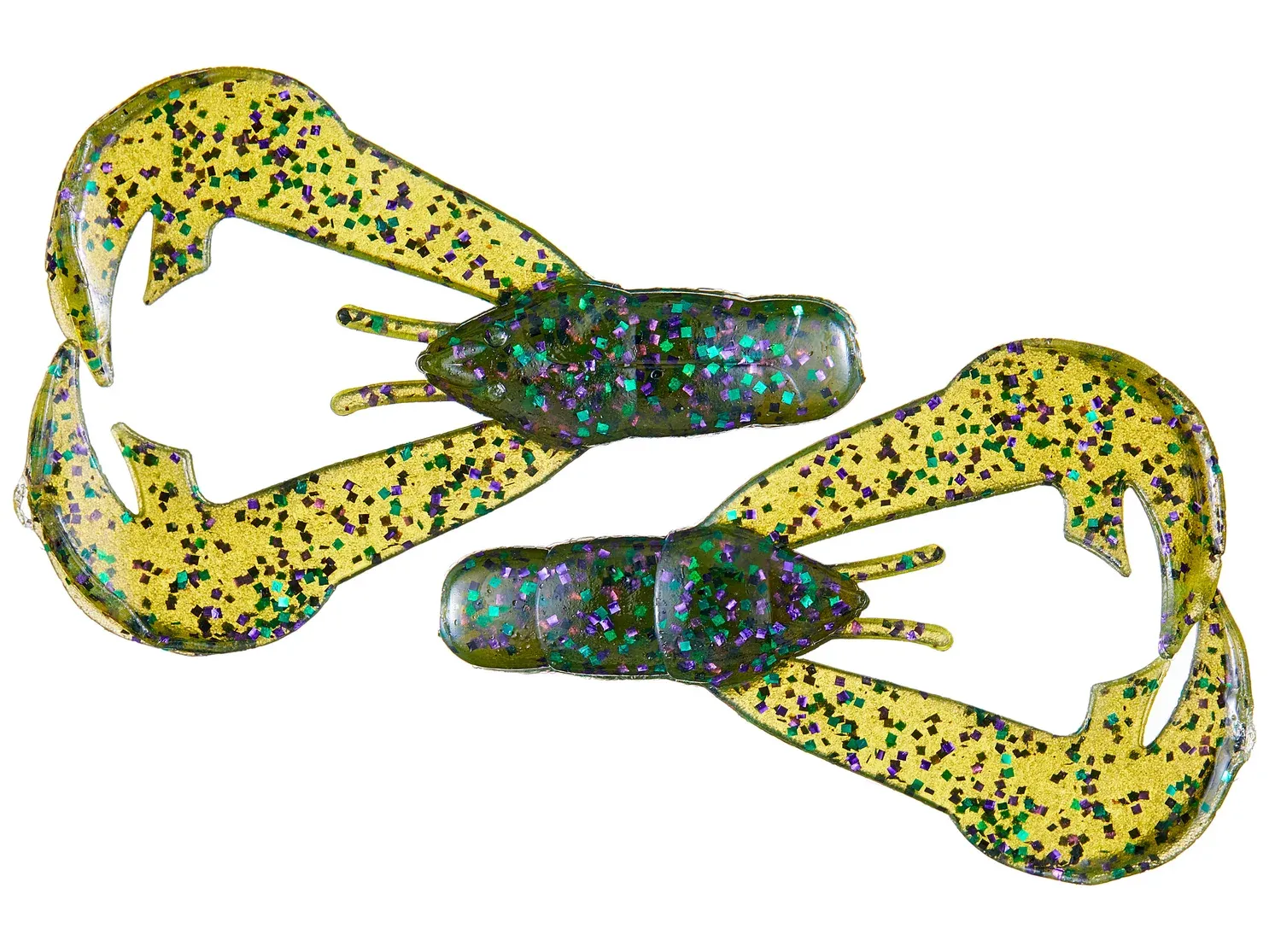 Strike King RGCHK-144 Rage Tail Rage Chunk, 3", Hard Candy,7pk