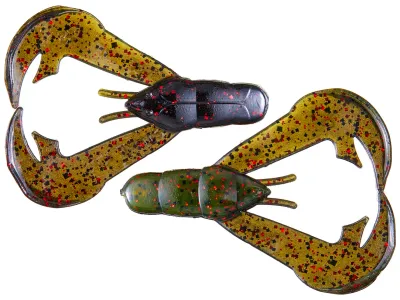 Strike King RGCHK-51 Rage Tail Rage Chunk, 3", California Rage Craw, 7pk