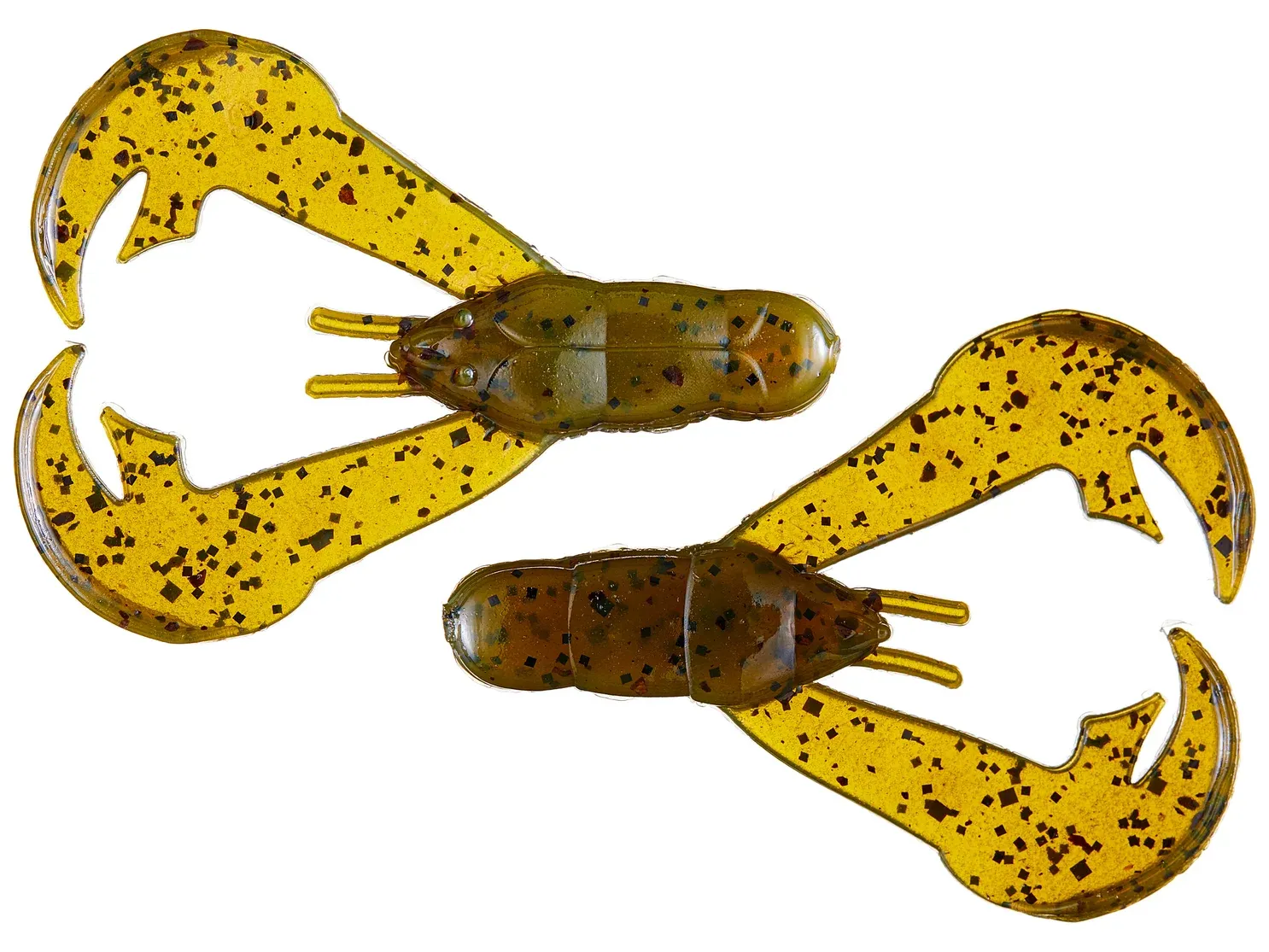 Strike King RGCHK-46 Rage Tail Rage Chunk, 3", Green Pumpkin,7pk