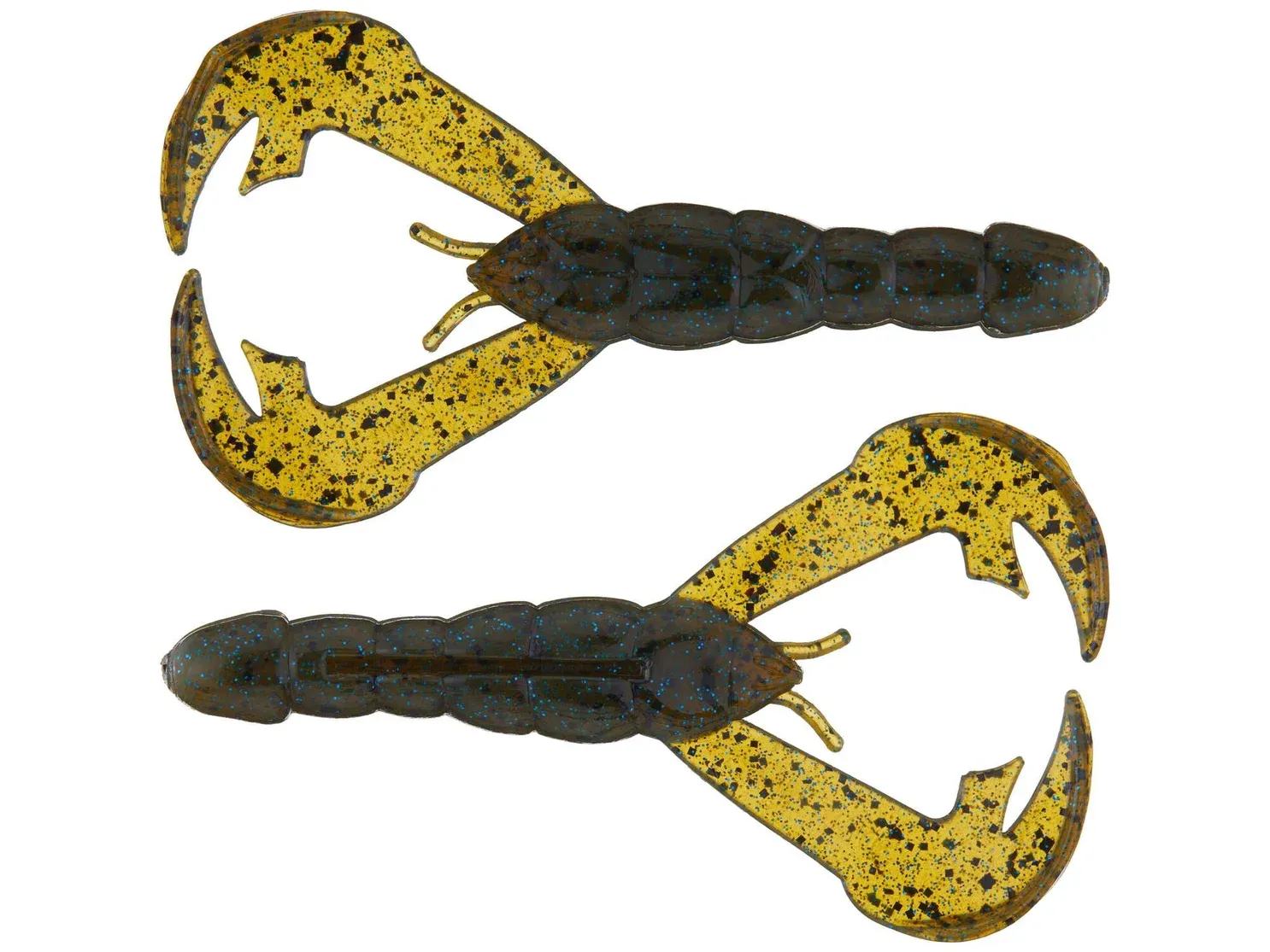 Strike King RGCRW-175 Rage Tail Rage Craw, 4", Green Pumpkin Sapphire,7pk