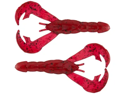 Strike King RGCRW-261 Rage Tail Rage Craw, 4", Delta Red,7pk