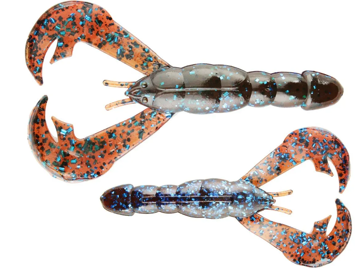 Strike King RGCRW-145 Rage Tail Rage Craw, 4", Plum Crazy,7pk