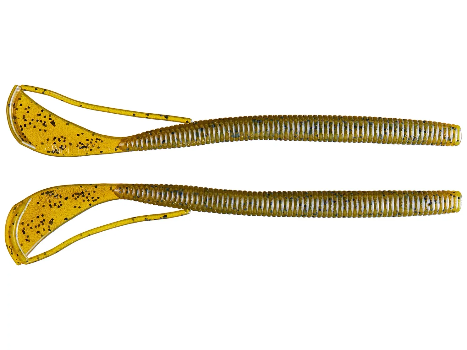 Strike King RGCUT7-46 Rage Cut-R-Worm 7", Green Pumpkin