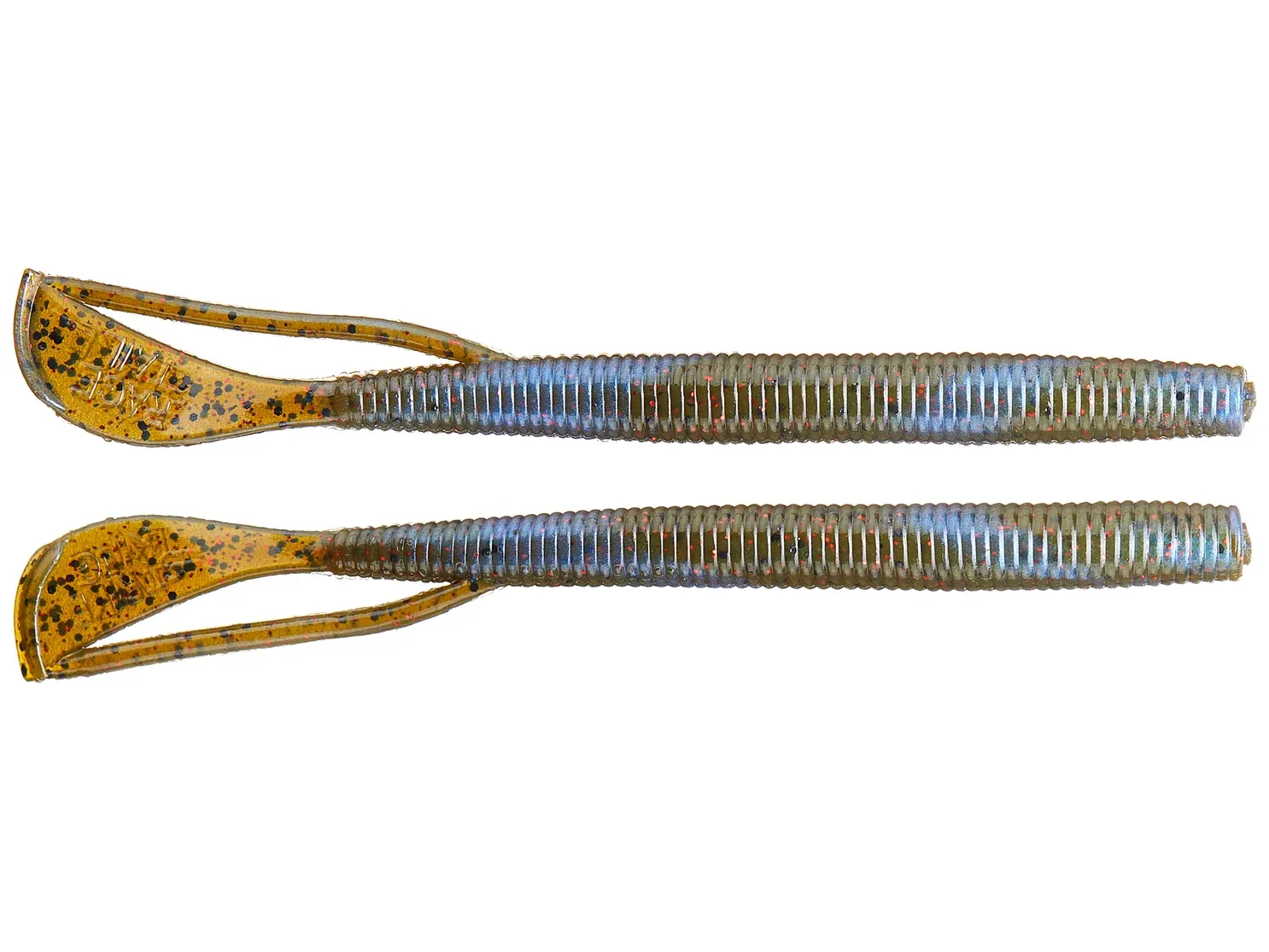 Strike King RGCUT56-805 Rage Cut-R Worm 6" , Blue Craw Red Flake