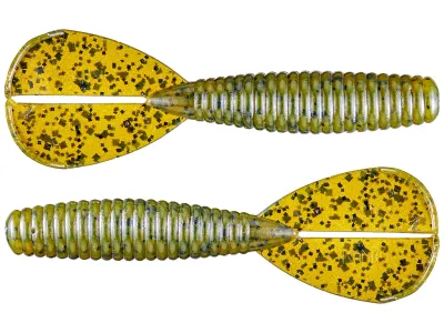 Strike King RGMAGM-46 Rage Magnum Menace Grub 4" , Green Pumpkin