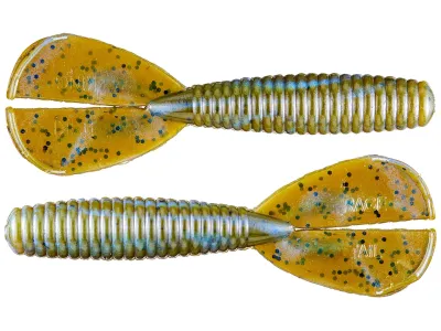 Strike King RGMAGM-108 Rage Magnum Menace Grub 4" , Blue Craw