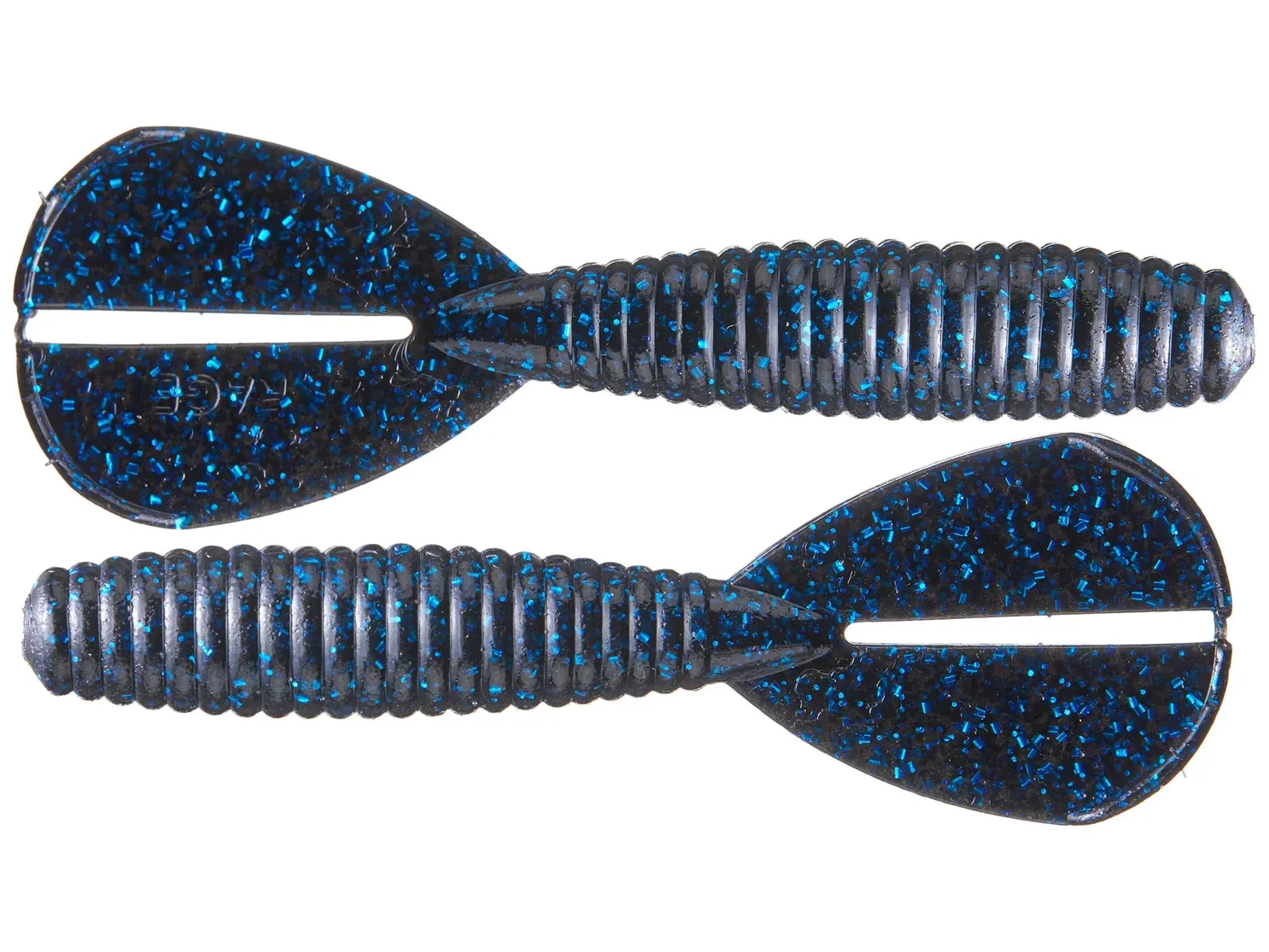 Strike King RGMAGM-2 Rage Magnum Menace Grub 4" , Black Blue