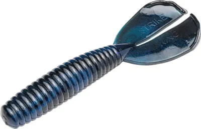 Strike King RGMAGM-808 Rage Magnum Menace Grub 4" , Black Blue Swirl