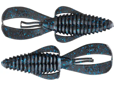 Strike King RGMSBUG-2 Rage Bug Midsize Black Blue Flake
