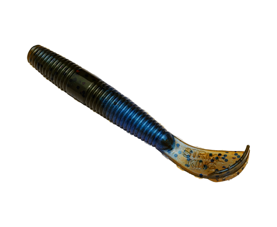 Strike King RGNCUTR-108 Rage Ned Cut-R Worm , Blue Craw